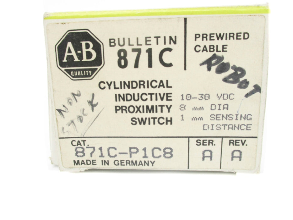 INDUSTRIAL SPARE PART 871C-P1C8 SER. A (BK/YL) NSMP