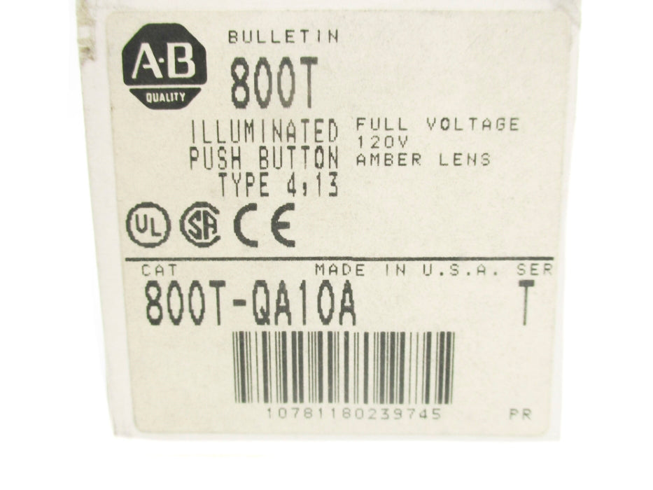 ALLEN BRADLEY 800T-QA10A SER. T (GY/BL) NSMP