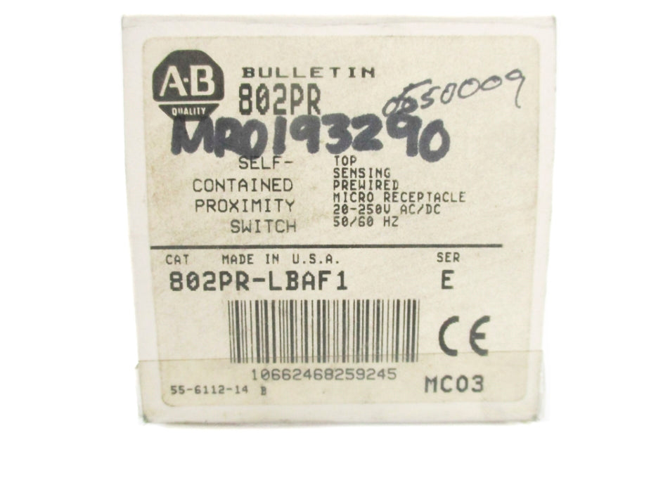 INDUSTRIAL SPARE PART 802PR-LBAF1 SER. E (GY/BL) NSMP