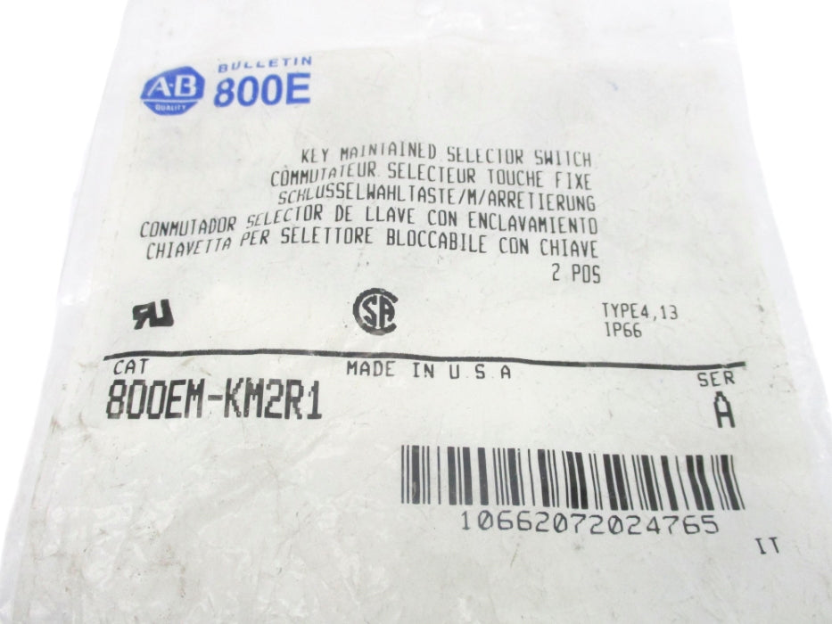 ALLEN BRADLEY 800EM-KM2R1 SER. A NSMP