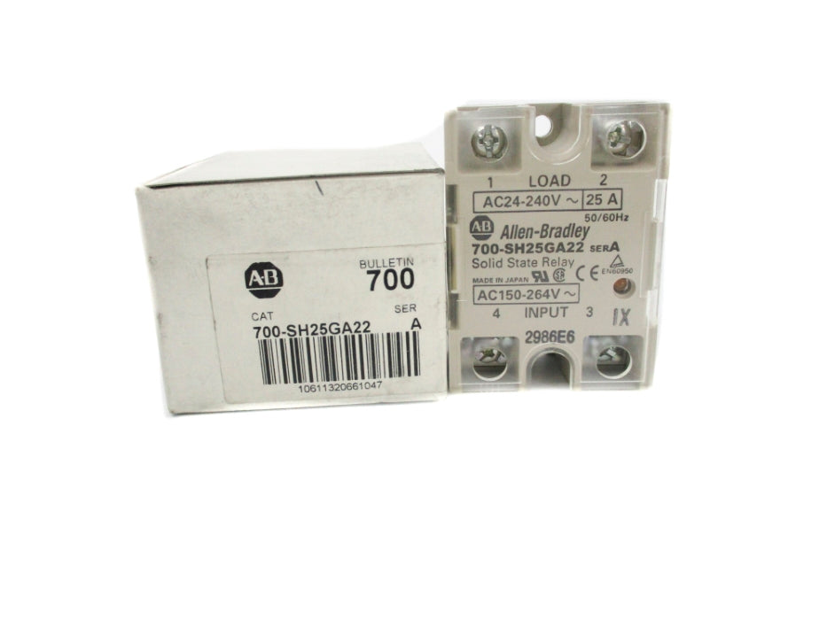 ALLEN BRADLEY 700-SH25GA22 SER. A 24-240VAC 25A (WH) NSMP