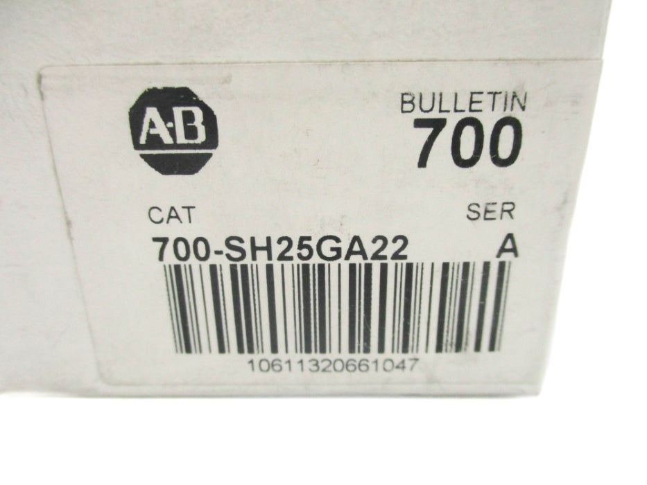 ALLEN BRADLEY 700-SH25GA22 SER. A 24-240VAC 25A (WH) NSMP