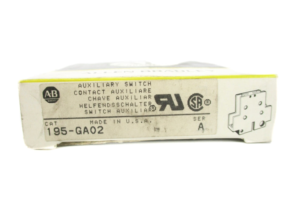 ALLEN BRADLEY 195-GA02 SER. A 500-600V 1.2A (BK/YL) NSMP