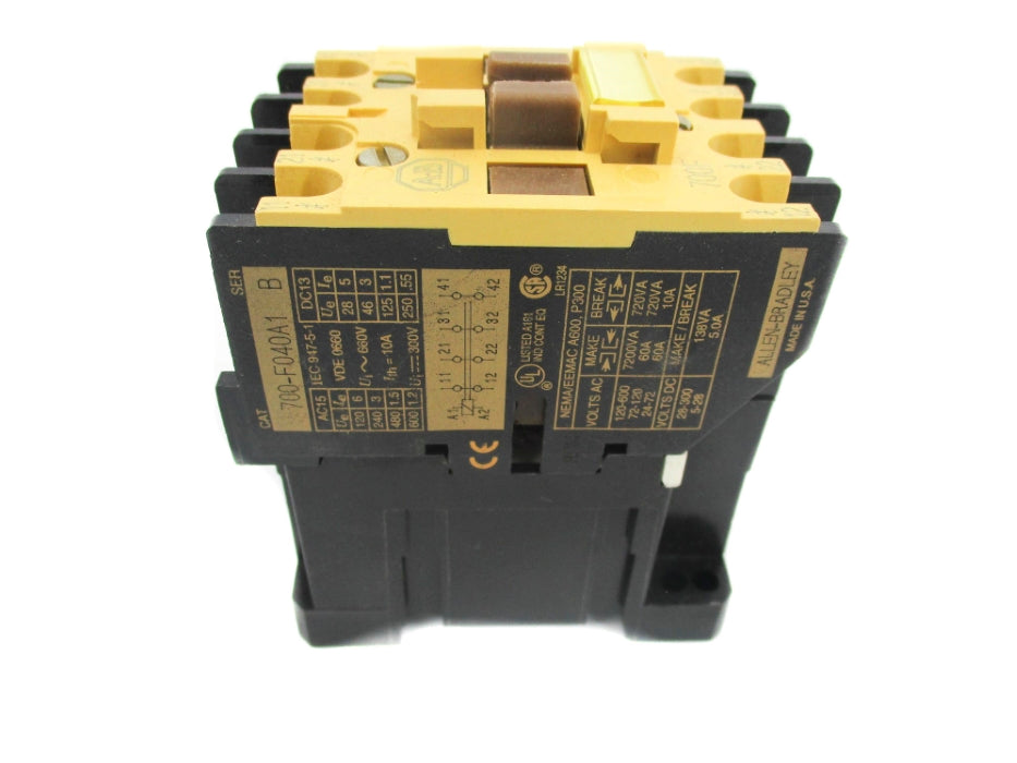 INDUSTRIAL SPARE PART 700-F040A1 SER. B 110/120V 10A (BK/YL) NSMP