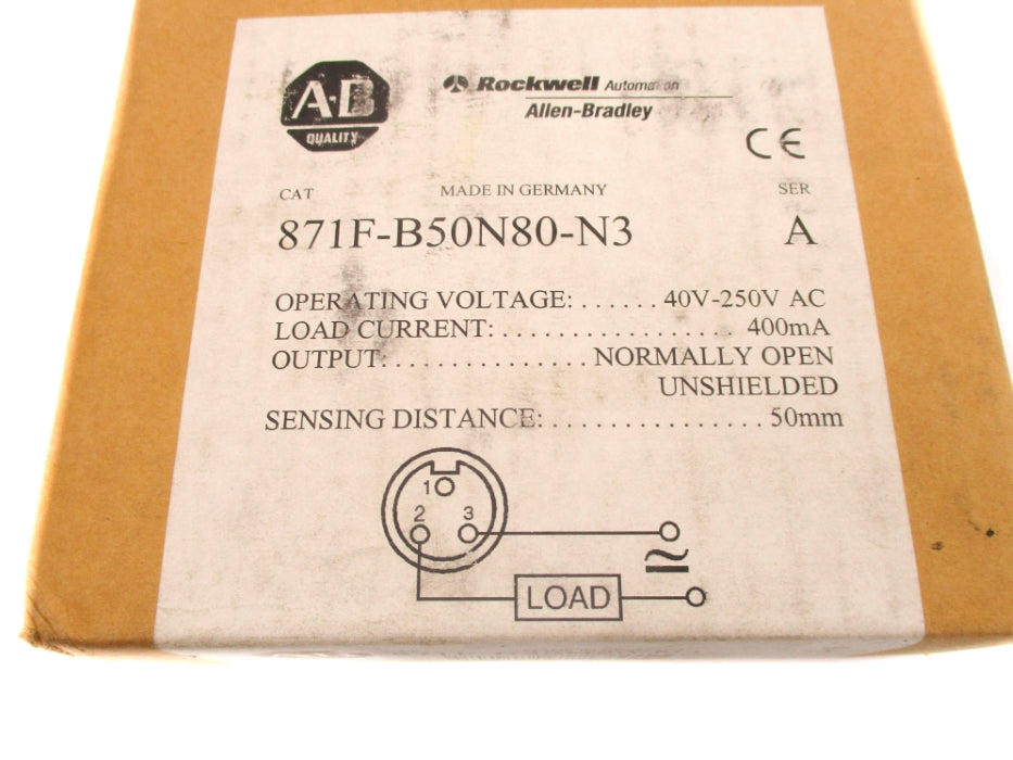 INDUSTRIAL SPARE PART 871F-B50N80-N3 SER. A 40-250VAC (BR/WH) NSMP