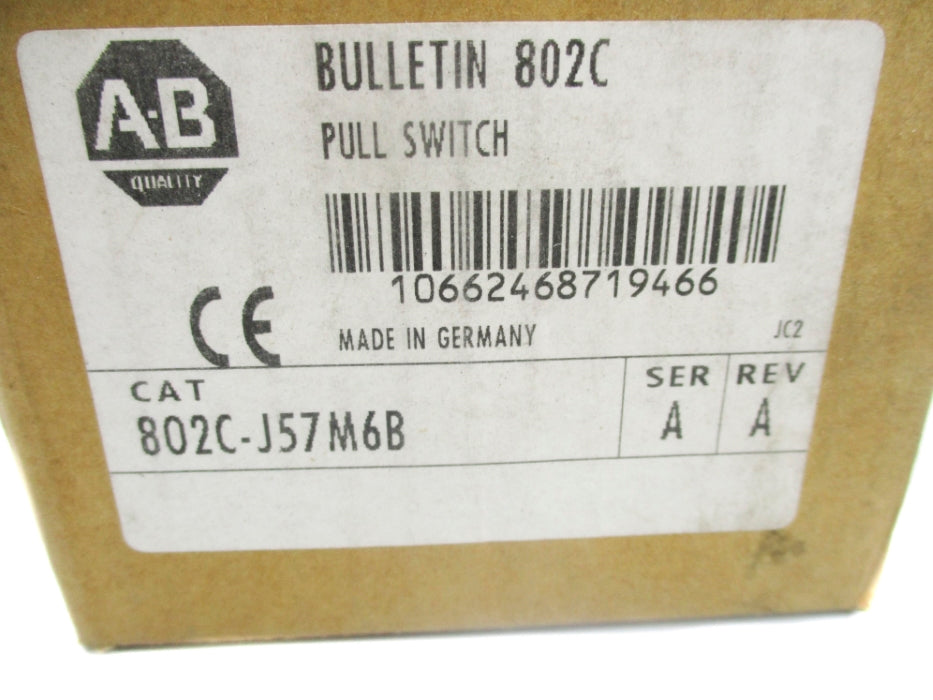 ALLEN BRADLEY 802C-J57M6B SER. A (BR/WH) NSMP