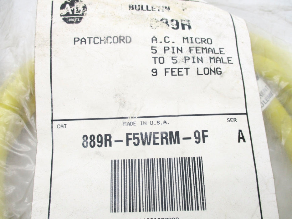 INDUSTRIAL SPARE PART 889R-F5WERM-9F SER. A NSMP