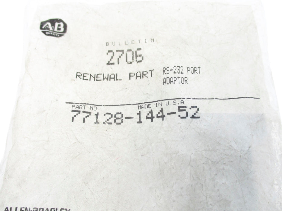INDUSTRIAL SPARE PART 77128-144-52 NSMP