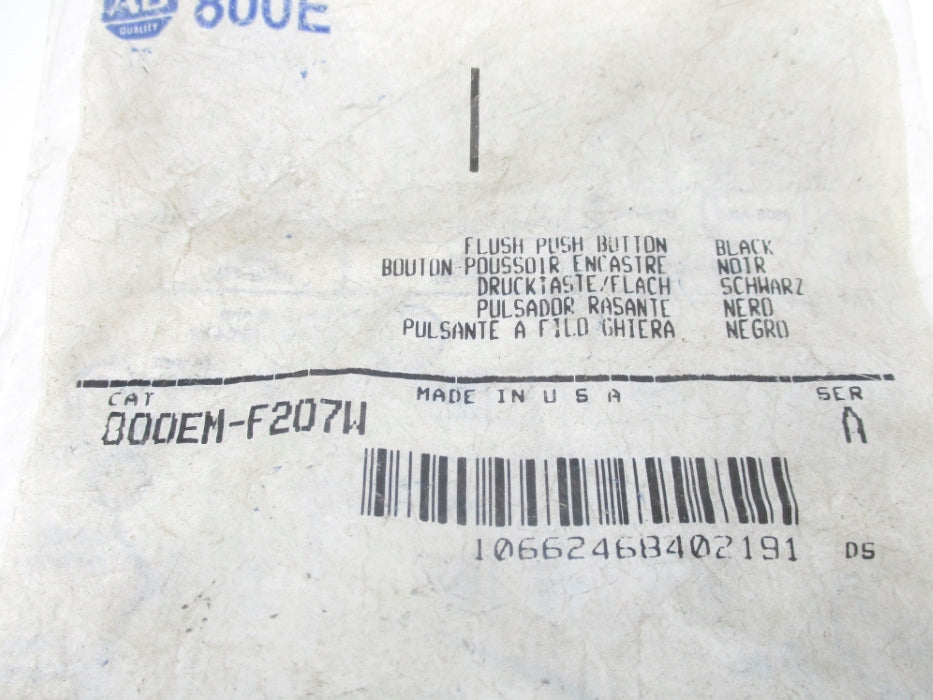 INDUSTRIAL SPARE PART 800EM-F207W SER. A NSMP