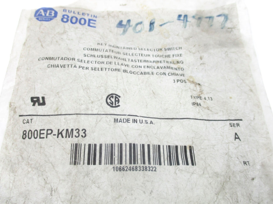 INDUSTRIAL SPARE PART 800EP-KM33 SER. A NSMP