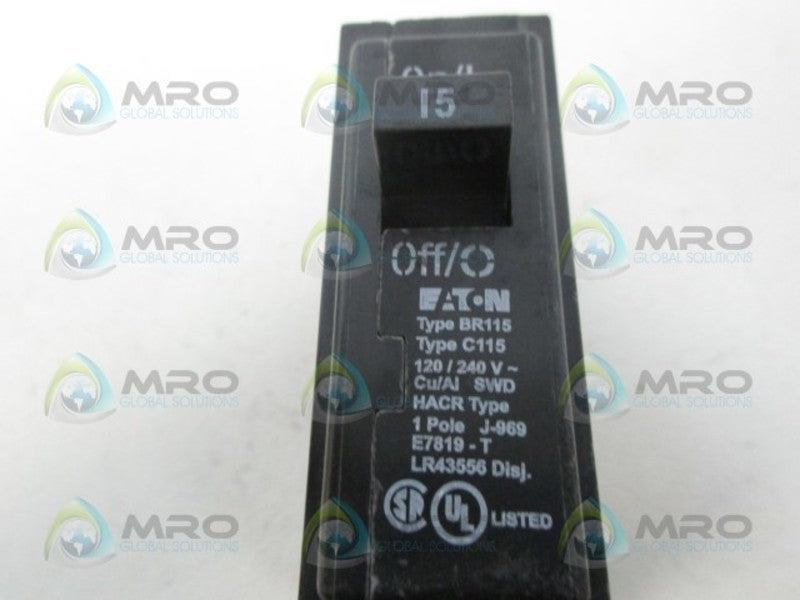 EATON BR115 CIRCUIT BRAEKER  *NEW NO BOX*