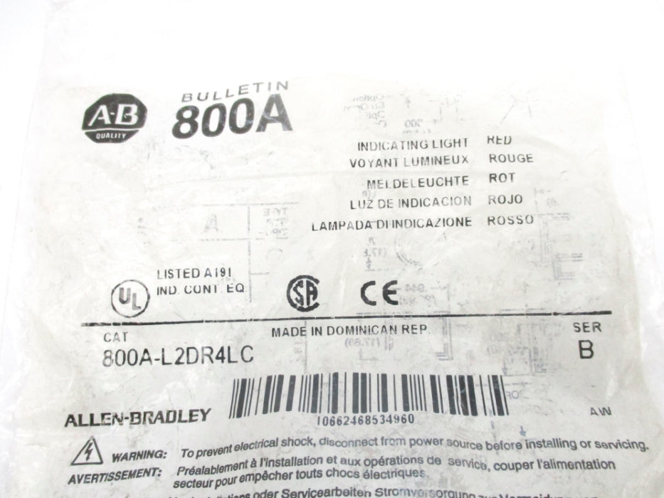INDUSTRIAL SPARE PART 800A-L2DR4LC SER. B NSMP
