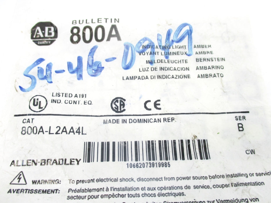 INDUSTRIAL SPARE PART 800A-L2AA4L SER. B NSMP