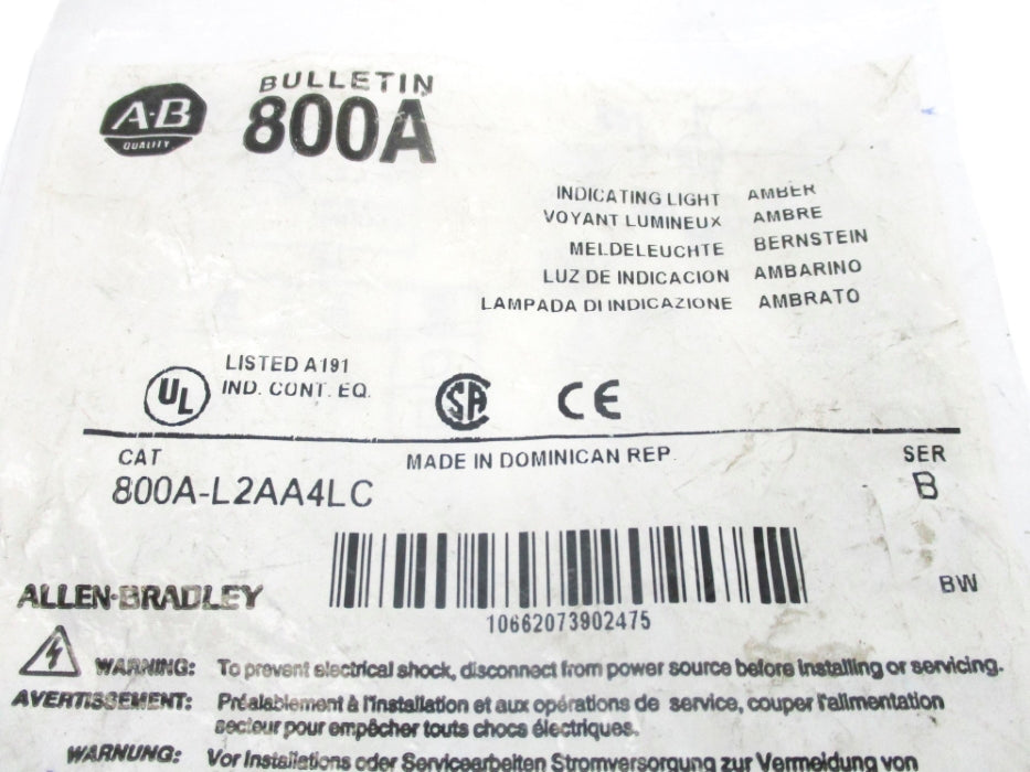 INDUSTRIAL SPARE PART 800A-L2AA4LC SER. B NSMP