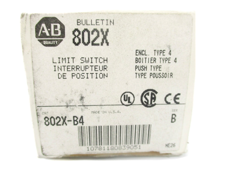 INDUSTRIAL SPARE PART 802X-B4 SER. B (WH) NSMP