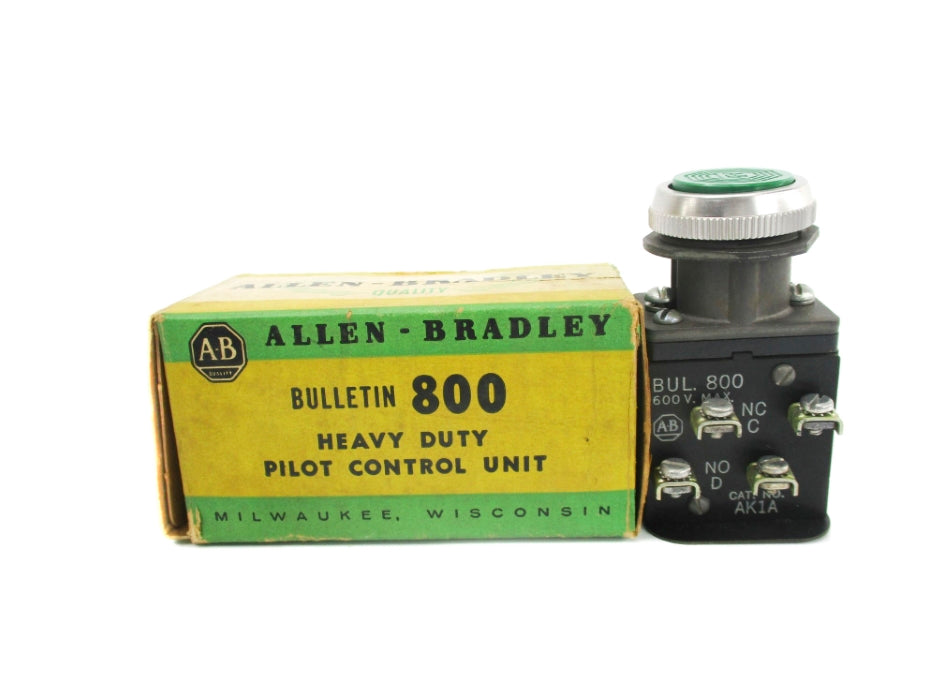 ALLEN BRADLEY 800-AK1A (GR/YL) NSMP