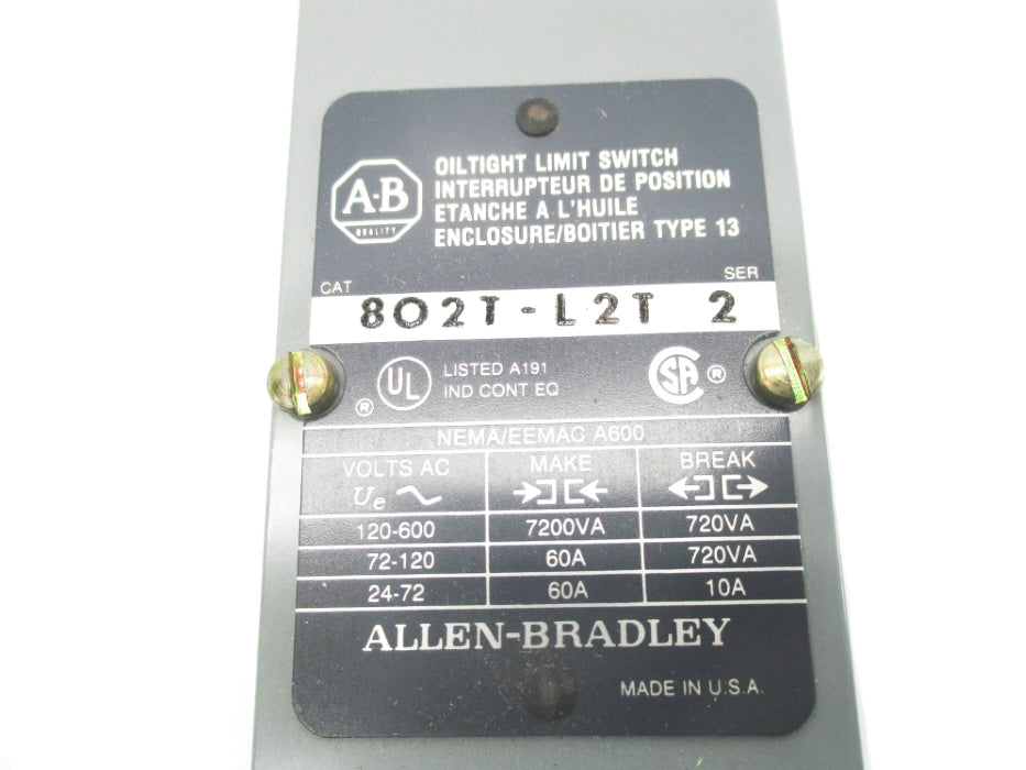 INDUSTRIAL SPARE PART 802T-L2T SER. 2 NSNP