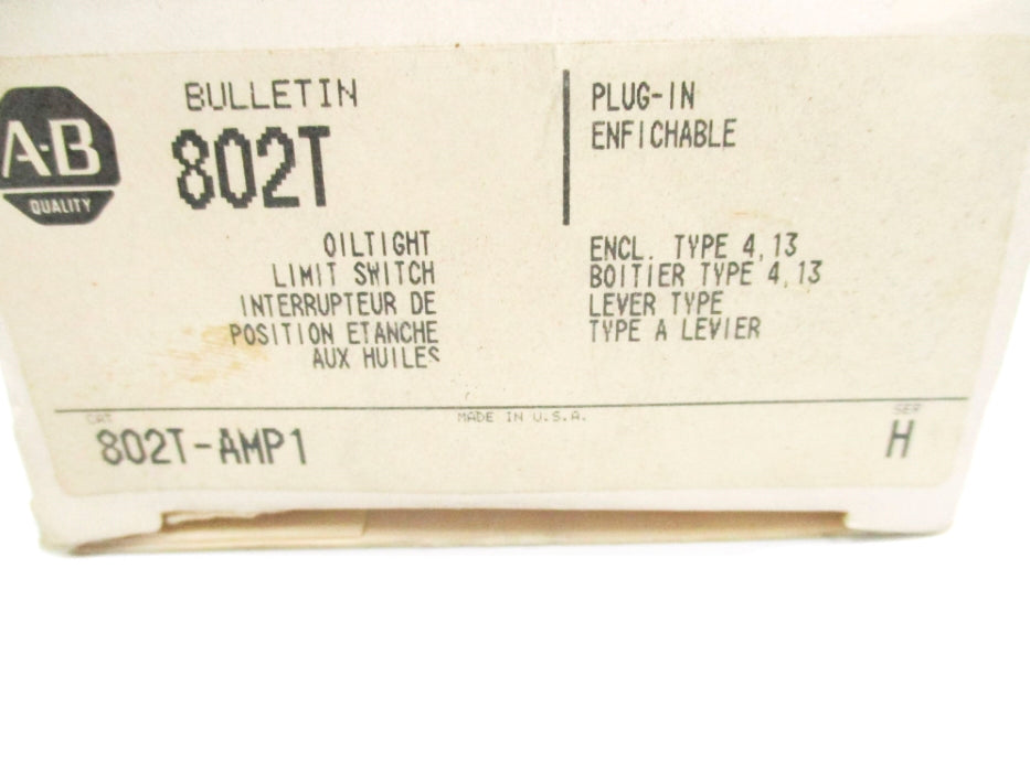 ALLEN BRADLEY 802T-AMP1 SER. H (WH) NSMP
