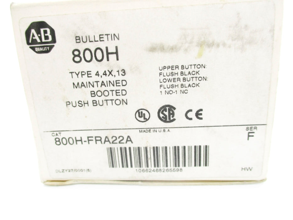 INDUSTRIAL SPARE PART 800H-FRA22A SER. F (WH) NSMP