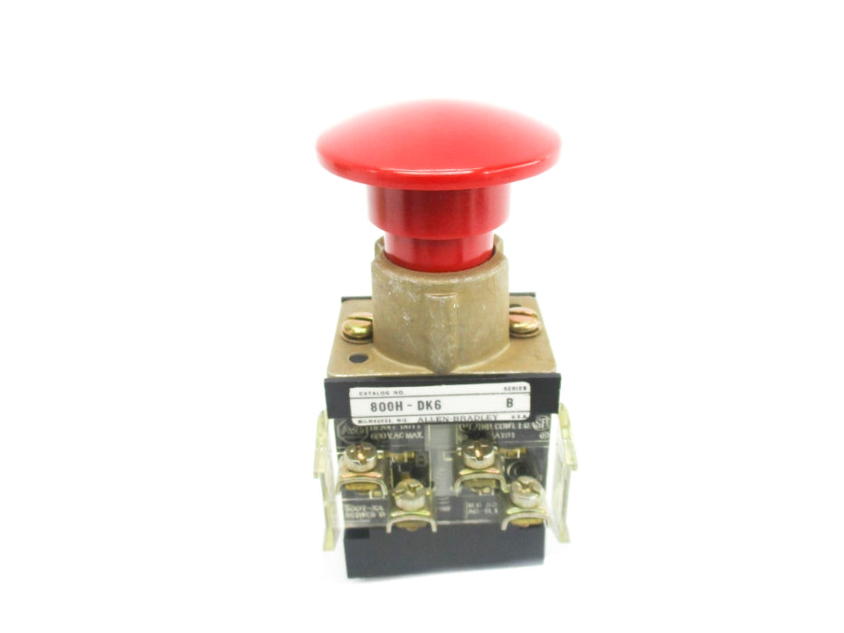 ALLEN BRADLEY 800H-DK6B SER. B (BK/YL) NSMP
