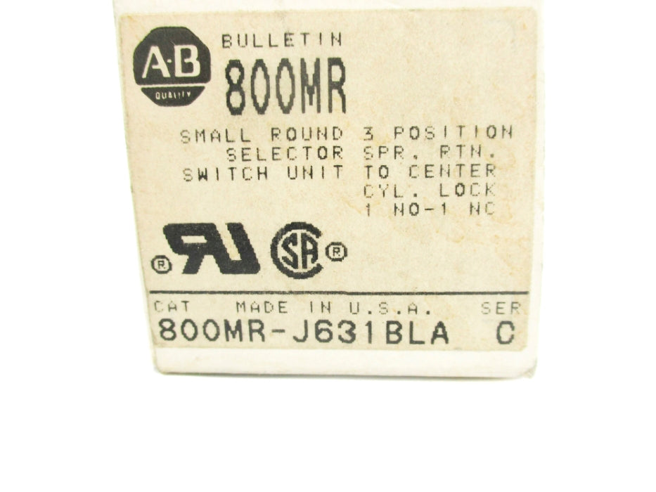 INDUSTRIAL SPARE PART 800MR-J631BLA SER. C (ONE KEY) (BK/YL) NSMP