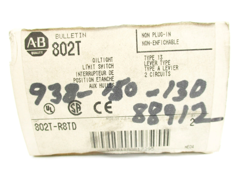 ALLEN BRADLEY 802T-R8TD SER. 2 (GY/BL) NSMP