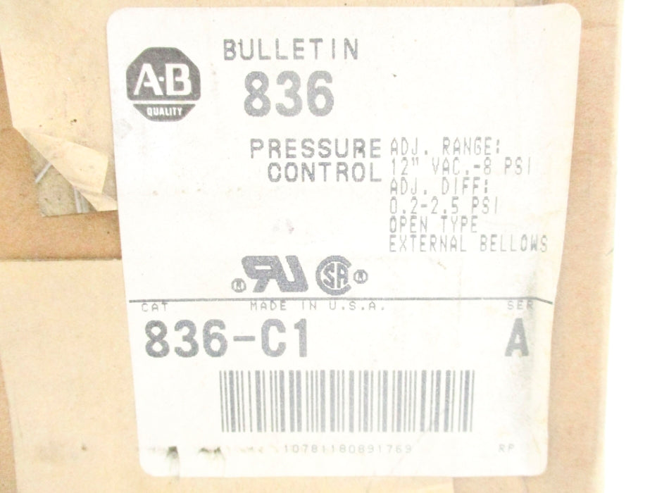 INDUSTRIAL SPARE PART 836-C1 SER. A  -8-2.5PSI (BR/WH) NSMP