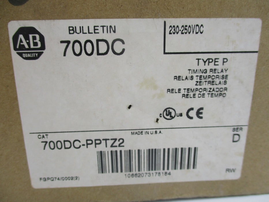 INDUSTRIAL SPARE PART 700DC-PPTZ2 SER. D 230-250VDC 5A (BR/WH) NSMP
