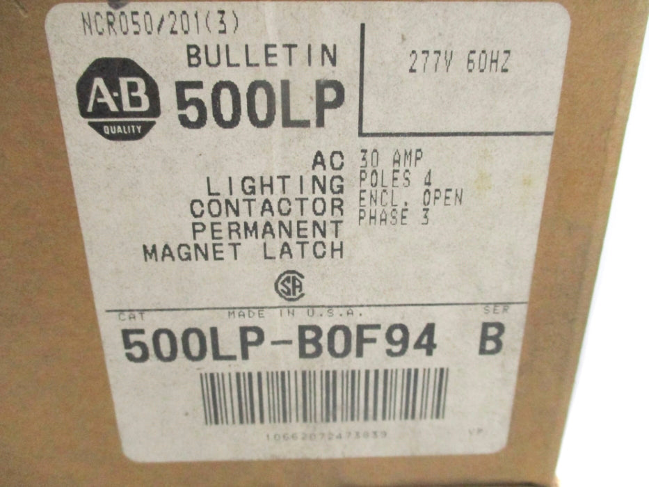 INDUSTRIAL SPARE PART 500LP-BOF94 SER. B 277V (BR/WH) NSMP