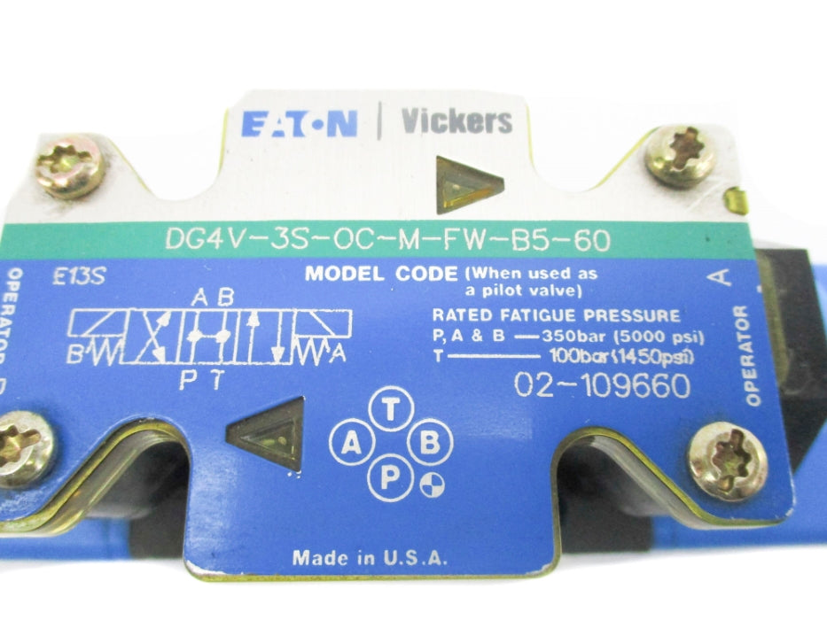 EATON DG4V3S0CMFWB560 02-109660 5000PSI 110/120V NSNP