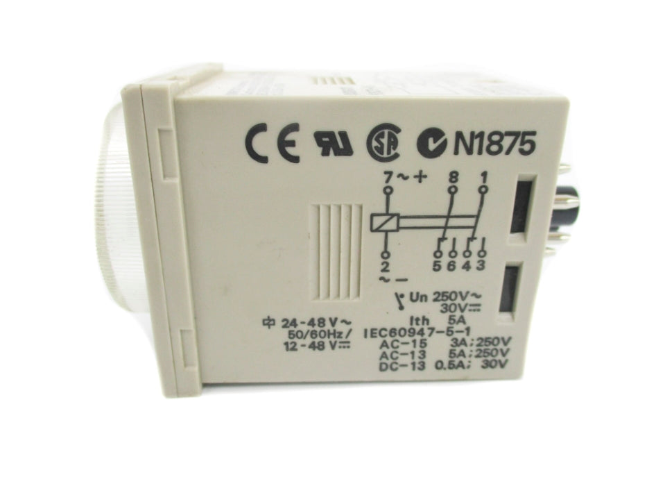 OMRON H3CR-A8 12-48VDC/AC 5A 0.05S-300H NSNP