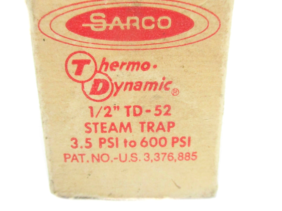 SARCO 1/2-TD-52 3.5-600PSI NSMP