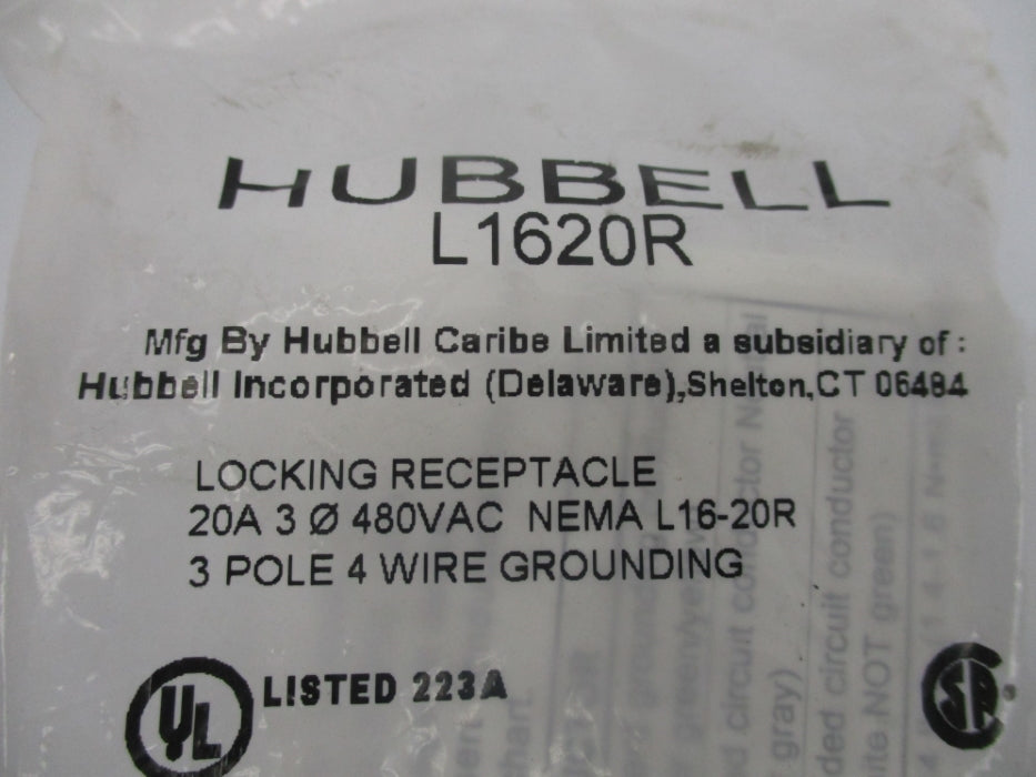 HUBBELL L1620R NSMP