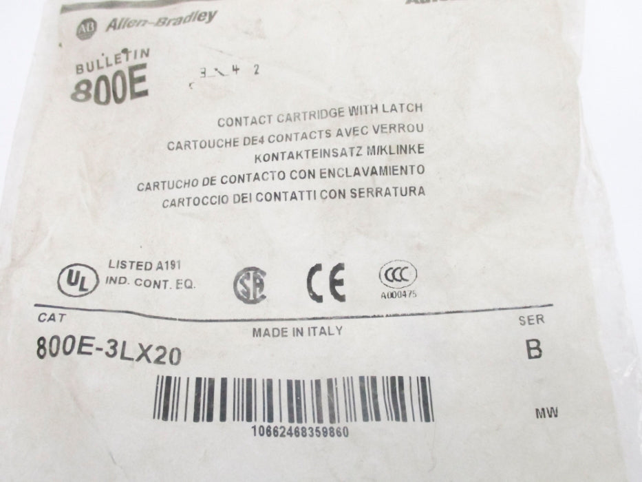 INDUSTRIAL SPARE PART 800E-3LX20 SER. B NSMP