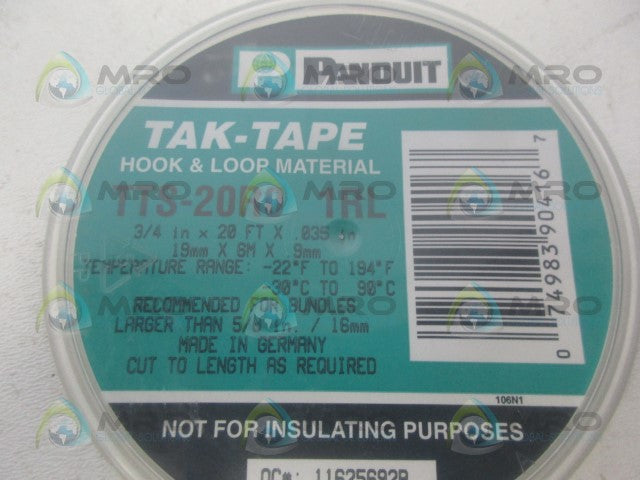 PANDUIT TTS-20R0L TAK-TAPE *NEW IN ORIGINA PACKAGE*