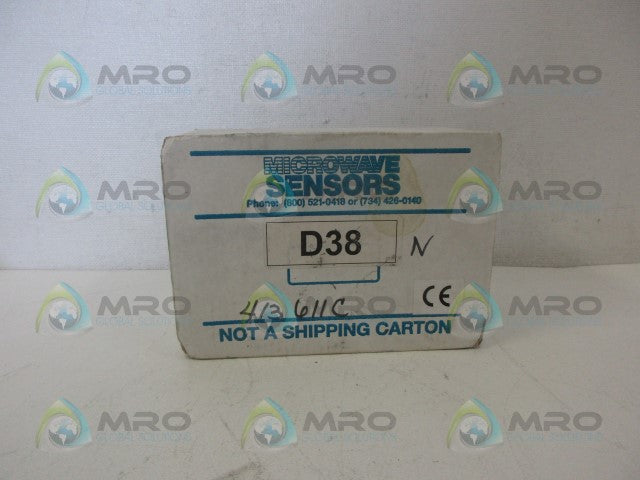 MICROWAVE SENSORS D38 MOTION SENSOR *NEW IN BOX*
