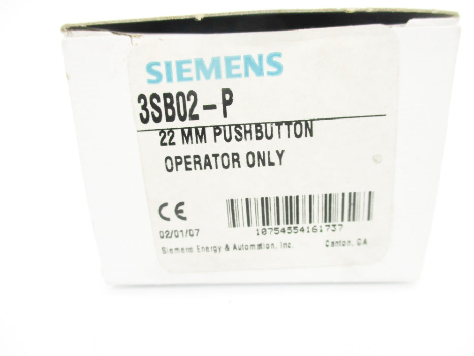 SIEMENS 3SB02-P NSMP
