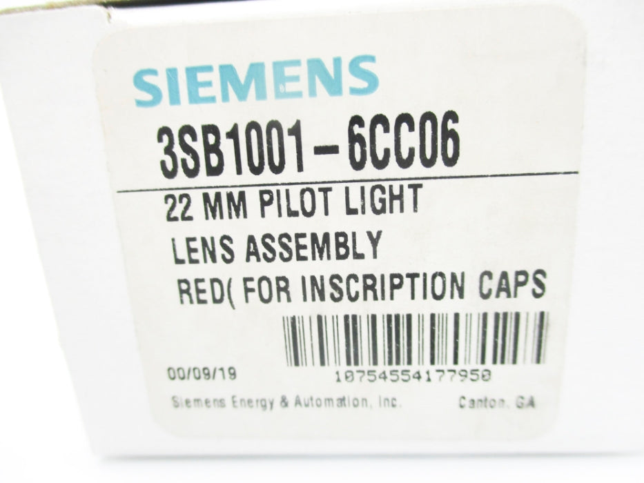 SIEMENS 3SB1001-6CC06 NSMP