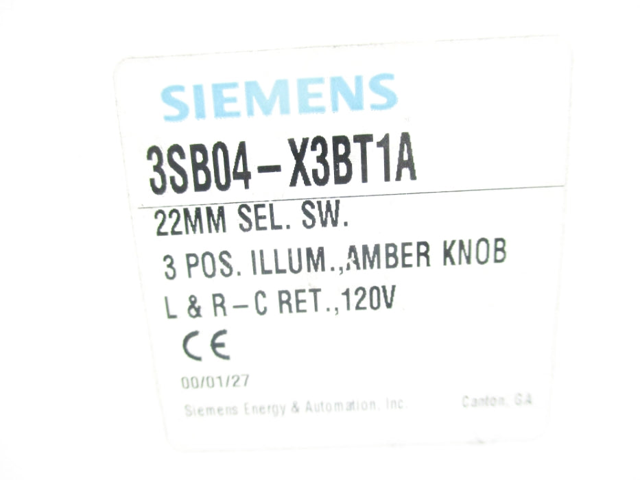 SIEMENS 3SB04-X3BT1A NSMP