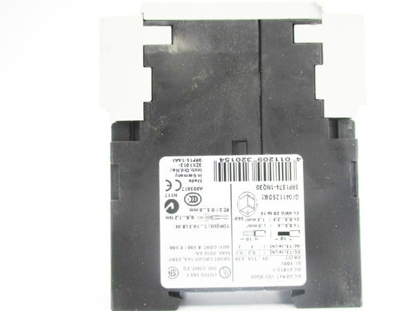 SIEMENS 3RP1574-1NQ30 100-127VAC 4A 1-20S NSMP