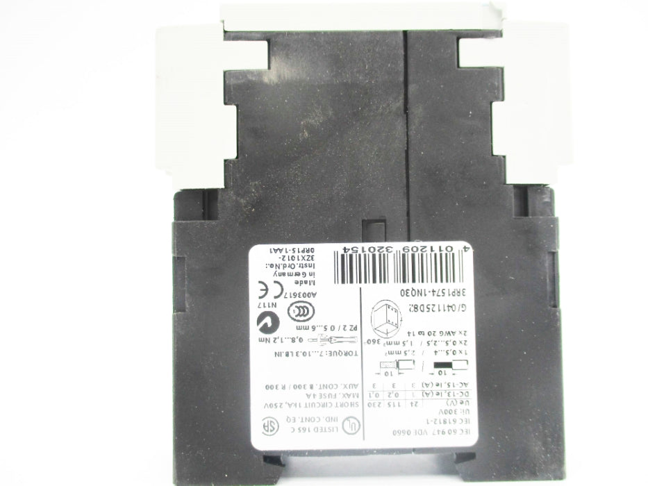 SIEMENS 3RP1574-1NQ30 100-127VAC 4A 1-20S NSMP