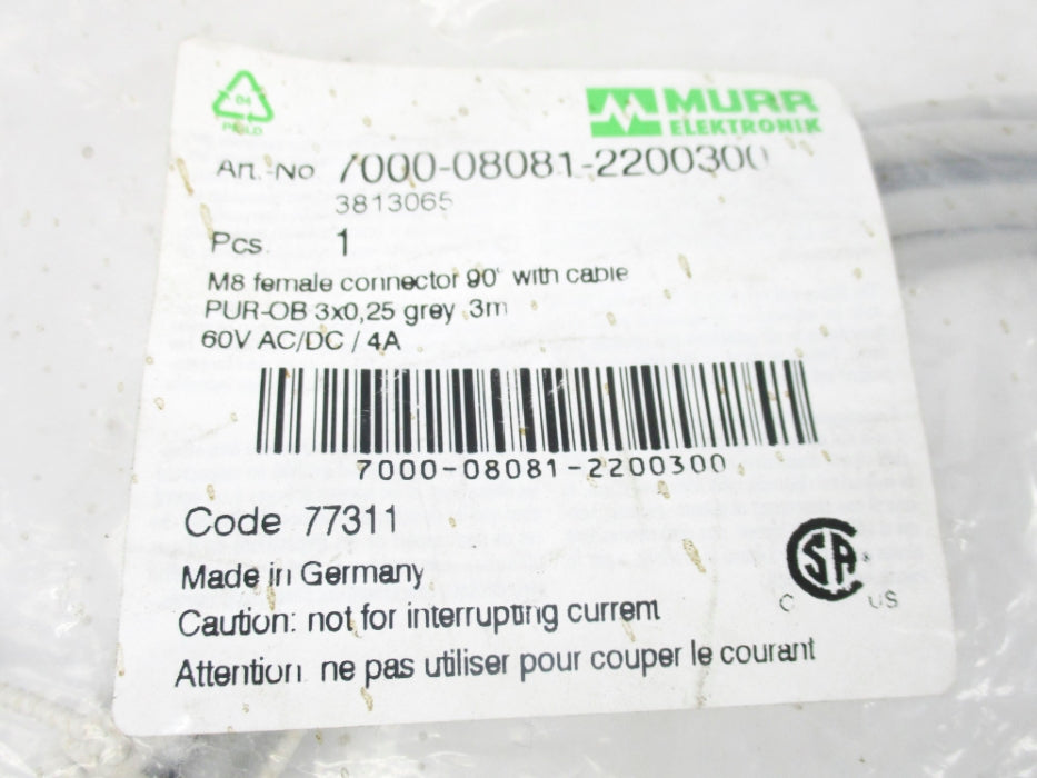 MURR ELEKTRONIK 7000-08081-2200300 NSMP