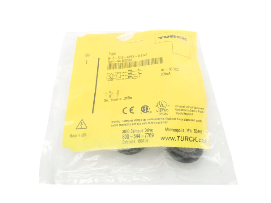 TURCK NI8-S18-AP6X-H1141 4652600 NSMP