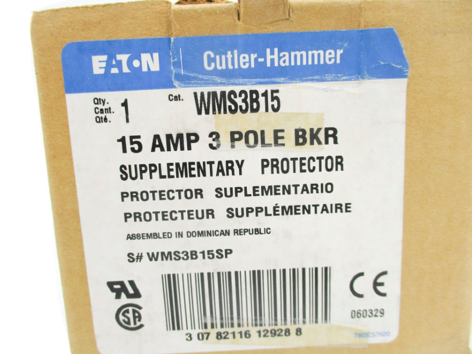 CUTLER HAMMER WMS3B15 415V 15A NSMP