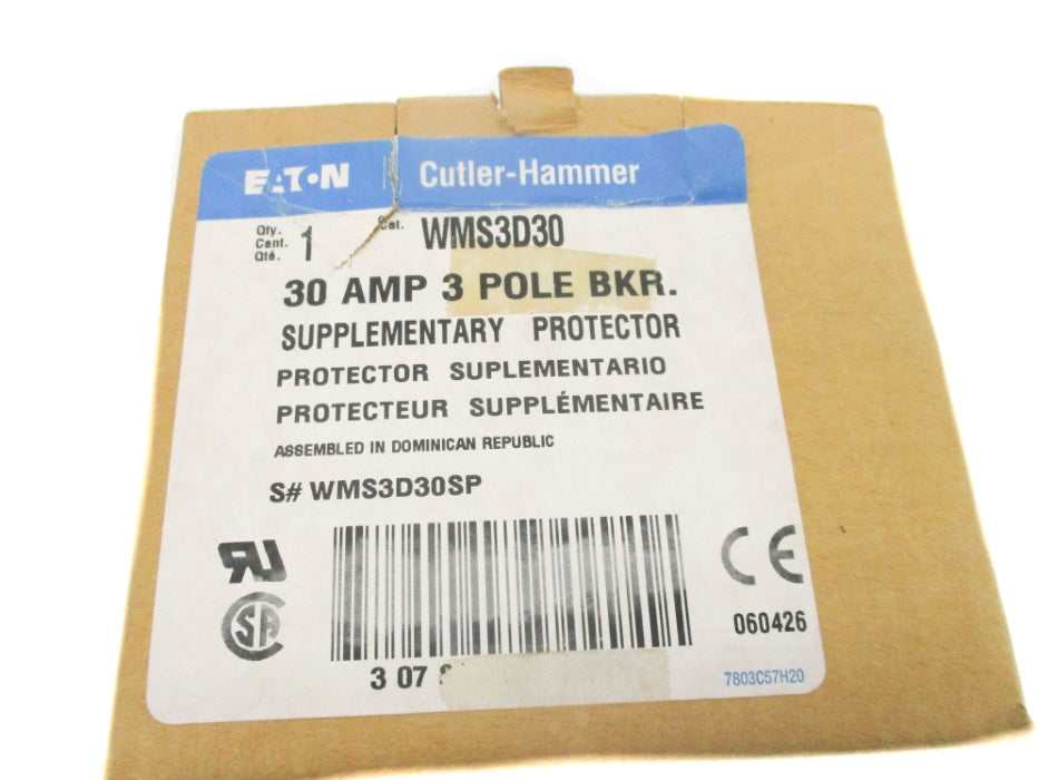 CUTLER HAMMER WMS3D30 415V 30A NSMP