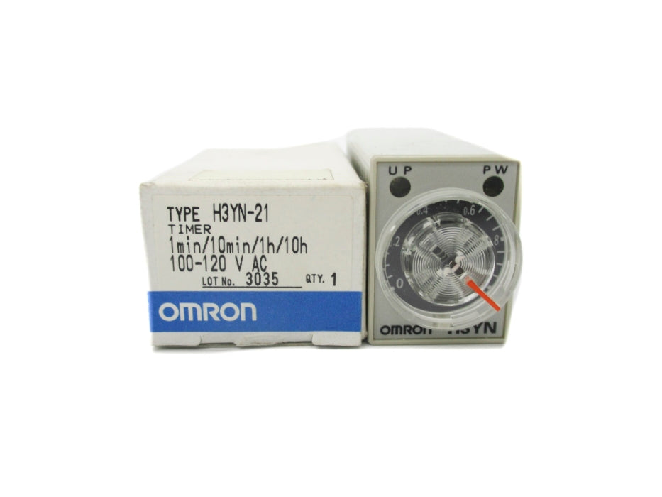 OMRON H3YN-21 100-120VAC 5A 1-10MIN/1H-10H NSMP