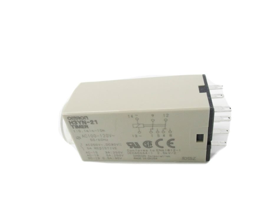 OMRON H3YN-21 100-120VAC 5A 1-10MIN/1H-10H NSMP