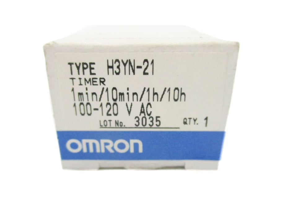 OMRON H3YN-21 100-120VAC 5A 1-10MIN/1H-10H NSMP