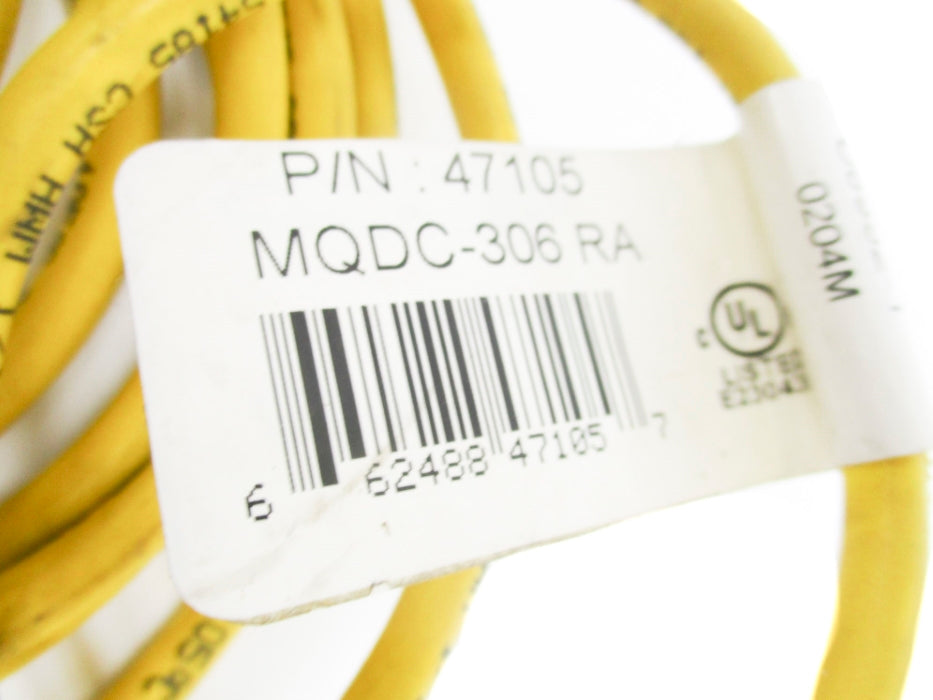 BANNER ENGINEERING MQDC-306RA 47105 (YELLOW) NSNP