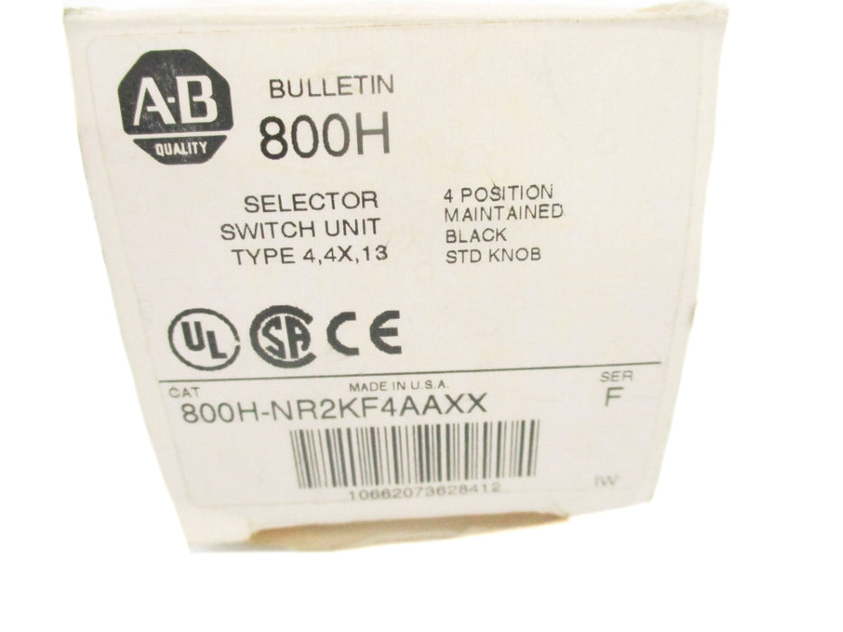 ALLEN BRADLEY 800H-NR2KF4AAXX SER. F (WH) NSMP